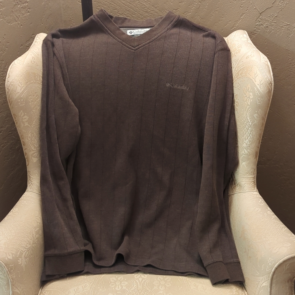 Columbia XL Long Brown Long Sleeve
